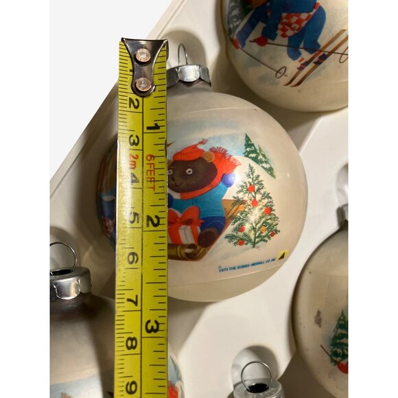 Corning Glass Works Christmas Ornaments Set Of 6 With Vintage 1973 - Picture 5 of 13